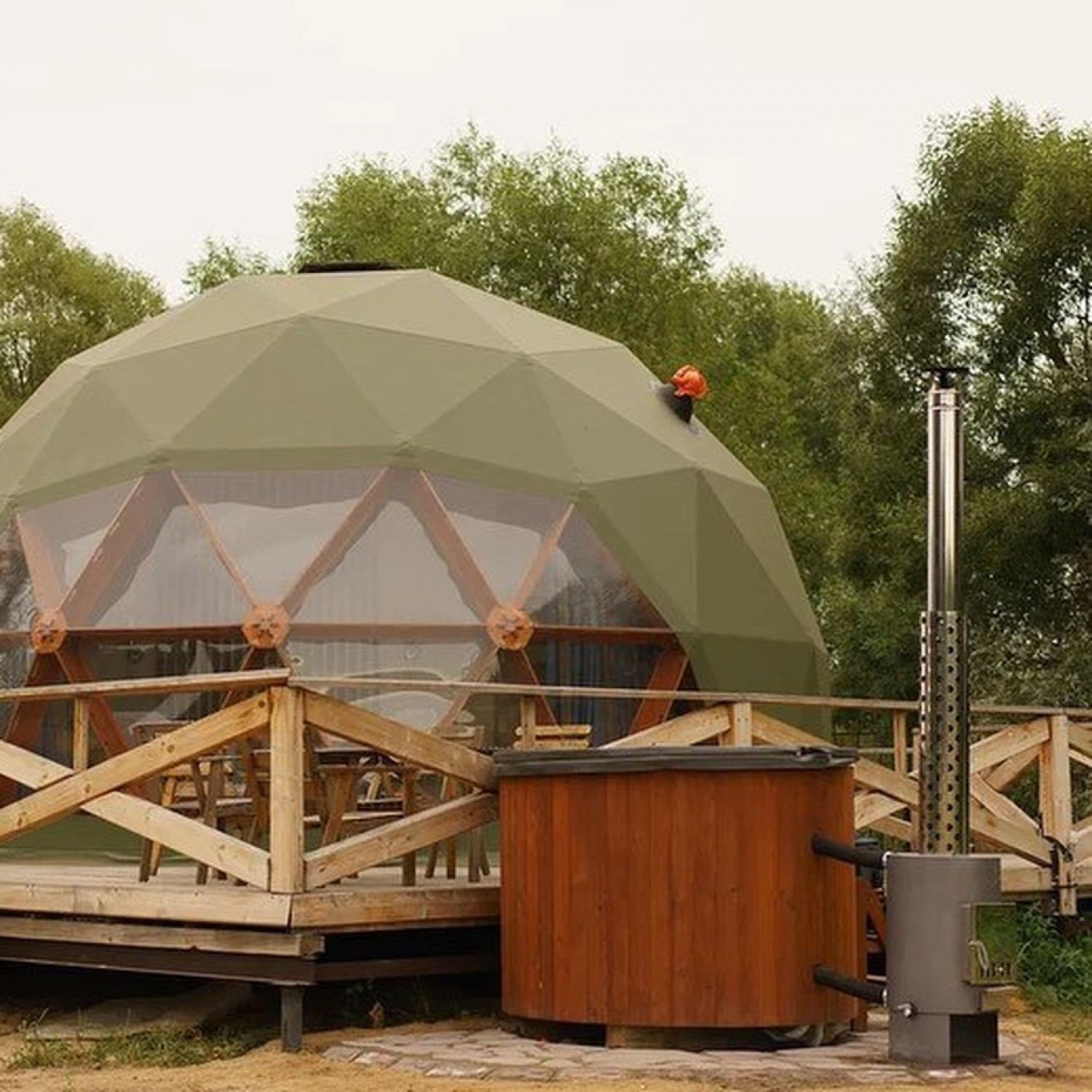 Купель POLARSPA COMFORT 160 HOT — термоберёза