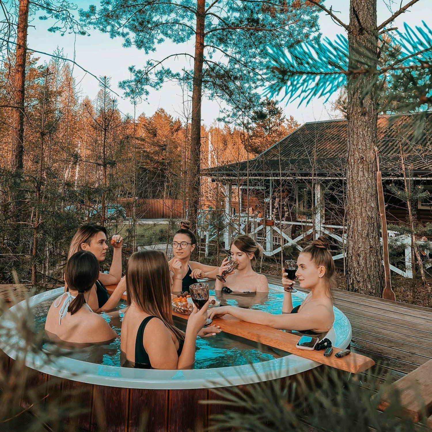 Купель POLARSPA COMFORT HOT 195 — термоберёза